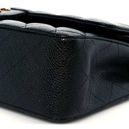 Chanel Caviar Quilted Medium Double Flap Black 11 of 12