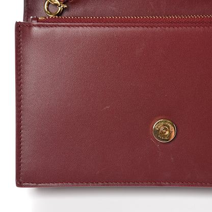 Saint Laurent Smooth Calfskin Classic Monogram Kate Tassel Chain Wallet Palissandre 7 of 12