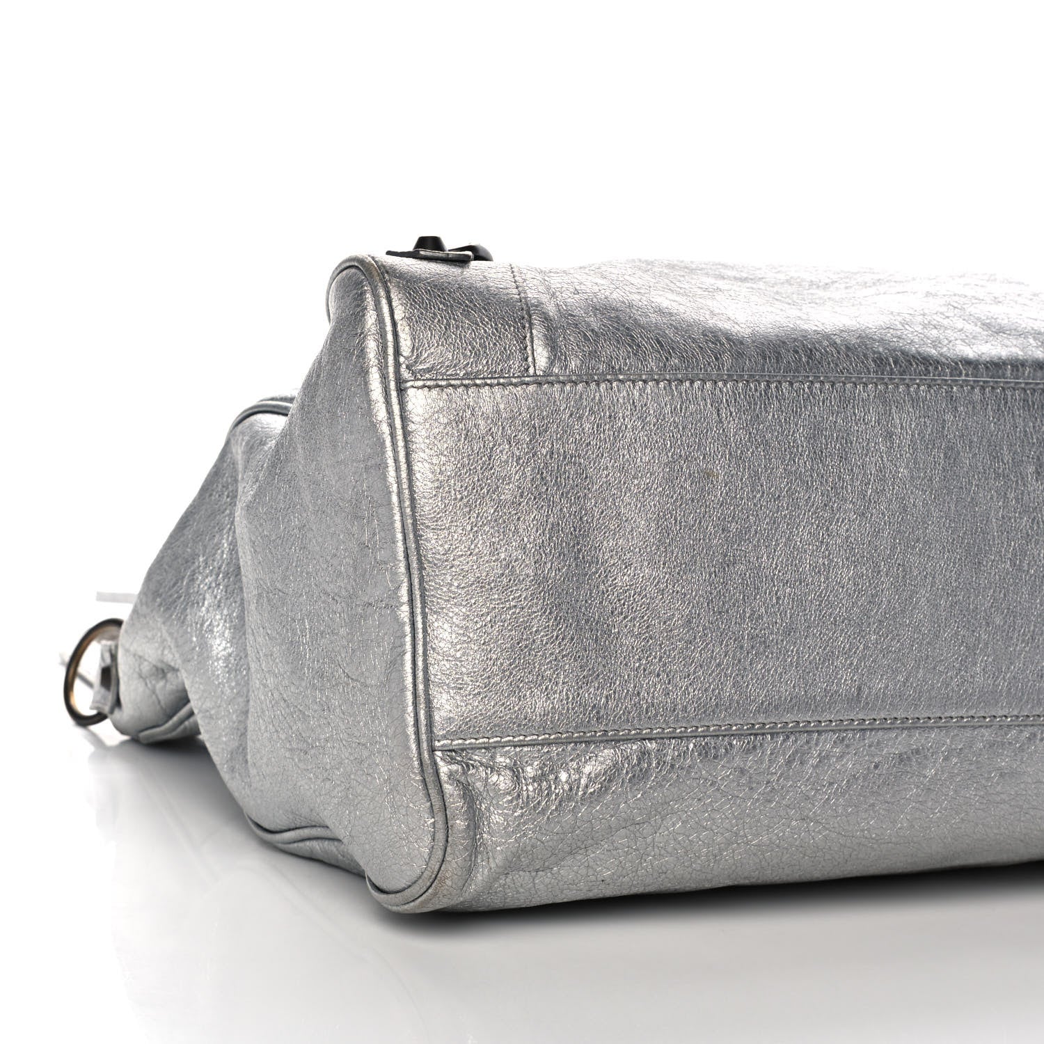 Balenciaga Metallic Agneau Classic Hardware Velo Gris Aluminum 8 of 13