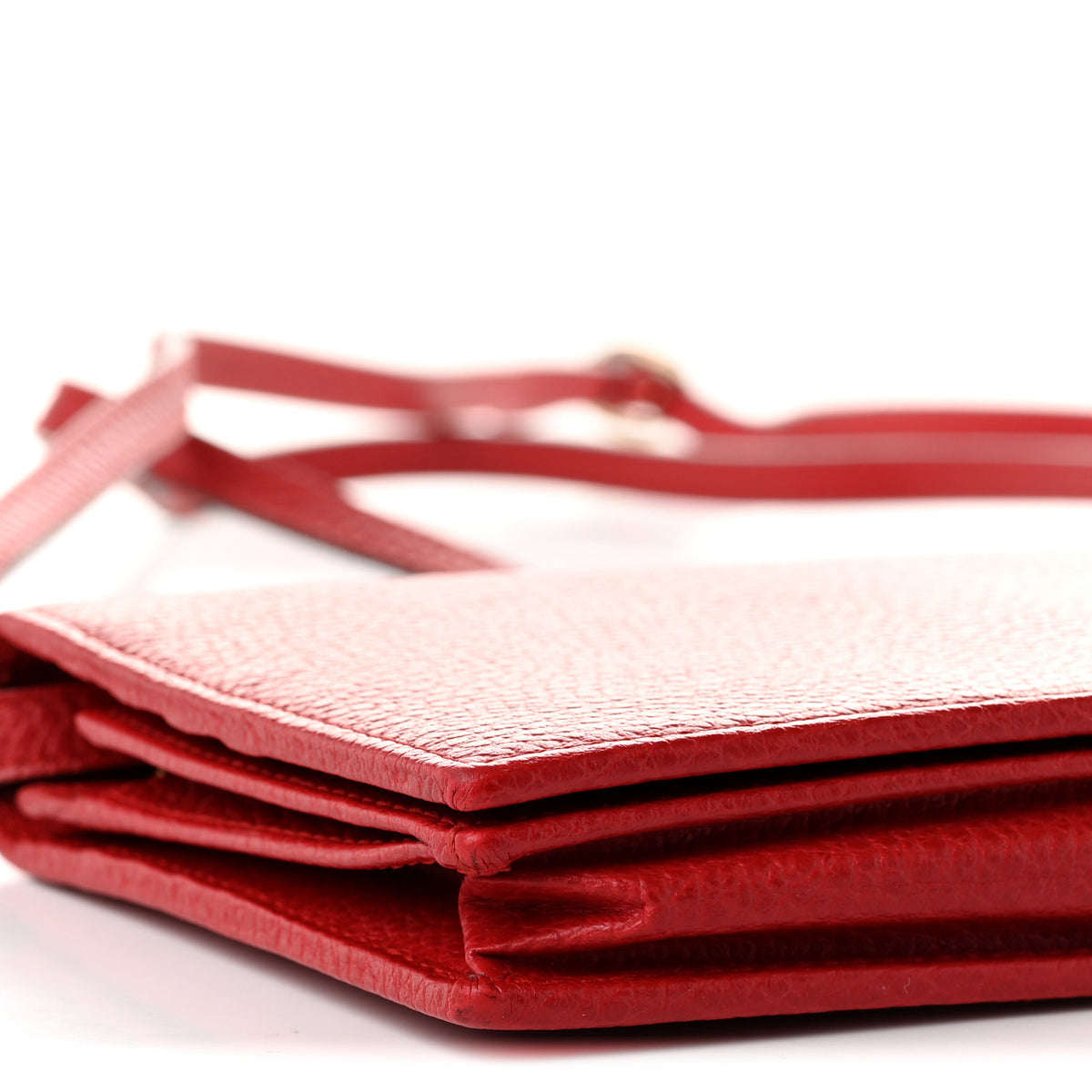 Dollar Calfskin Mini Swing Wallet Bag Oxidation