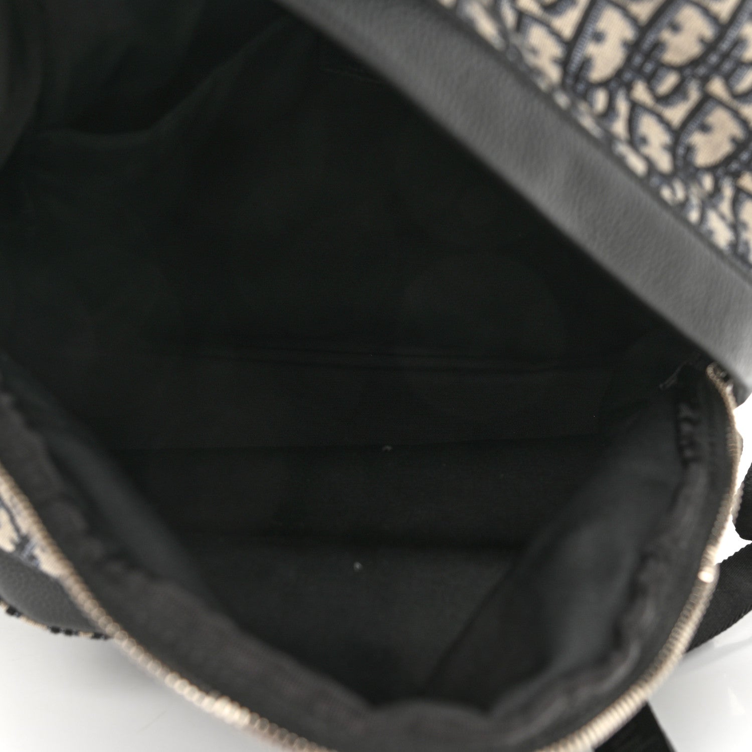 Christian Dior Oblique Calfskin Rider Backpack Beige Black 5 of 9