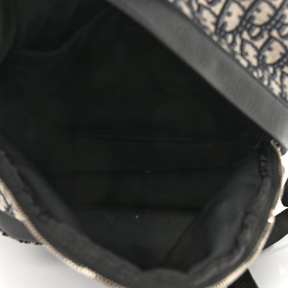 Christian Dior Oblique Calfskin Rider Backpack Beige Black 5 of 9