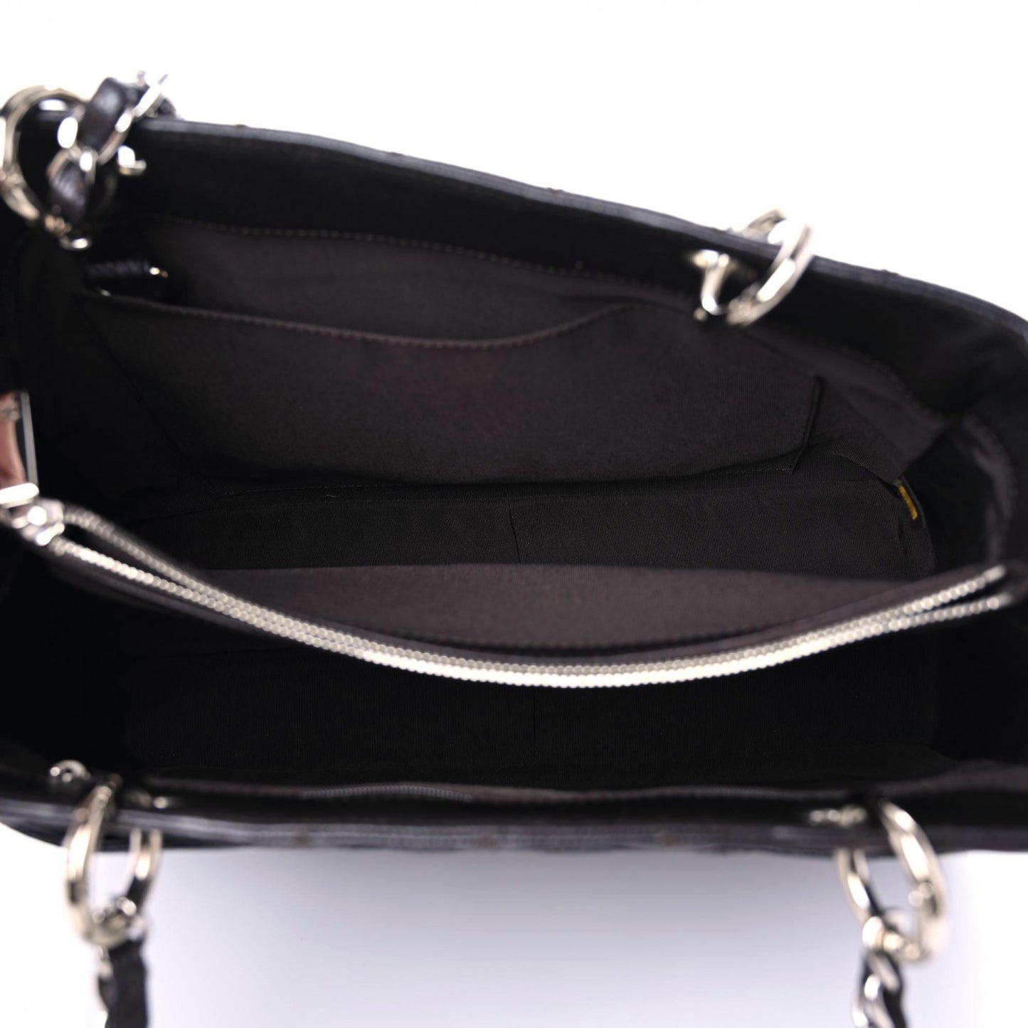 Caviar Quilted Grand Shopping Tote GST Dark Brown