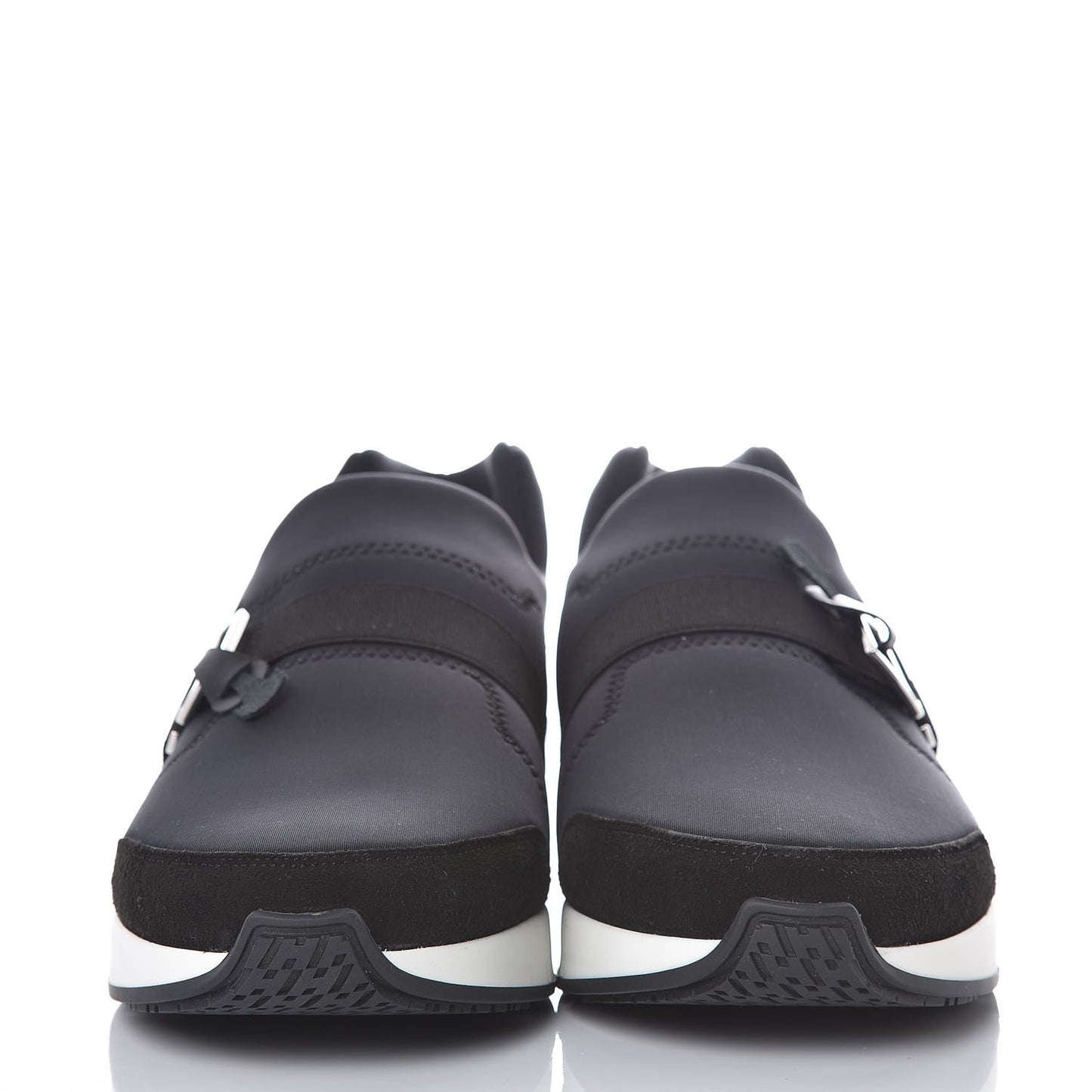 Technical Canvas Calfskin Run Sneakers 41.5 Marine