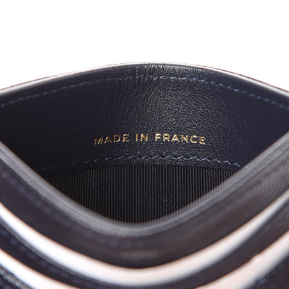 Chanel Caviar Quilted Card Holder Navy 6 of 8