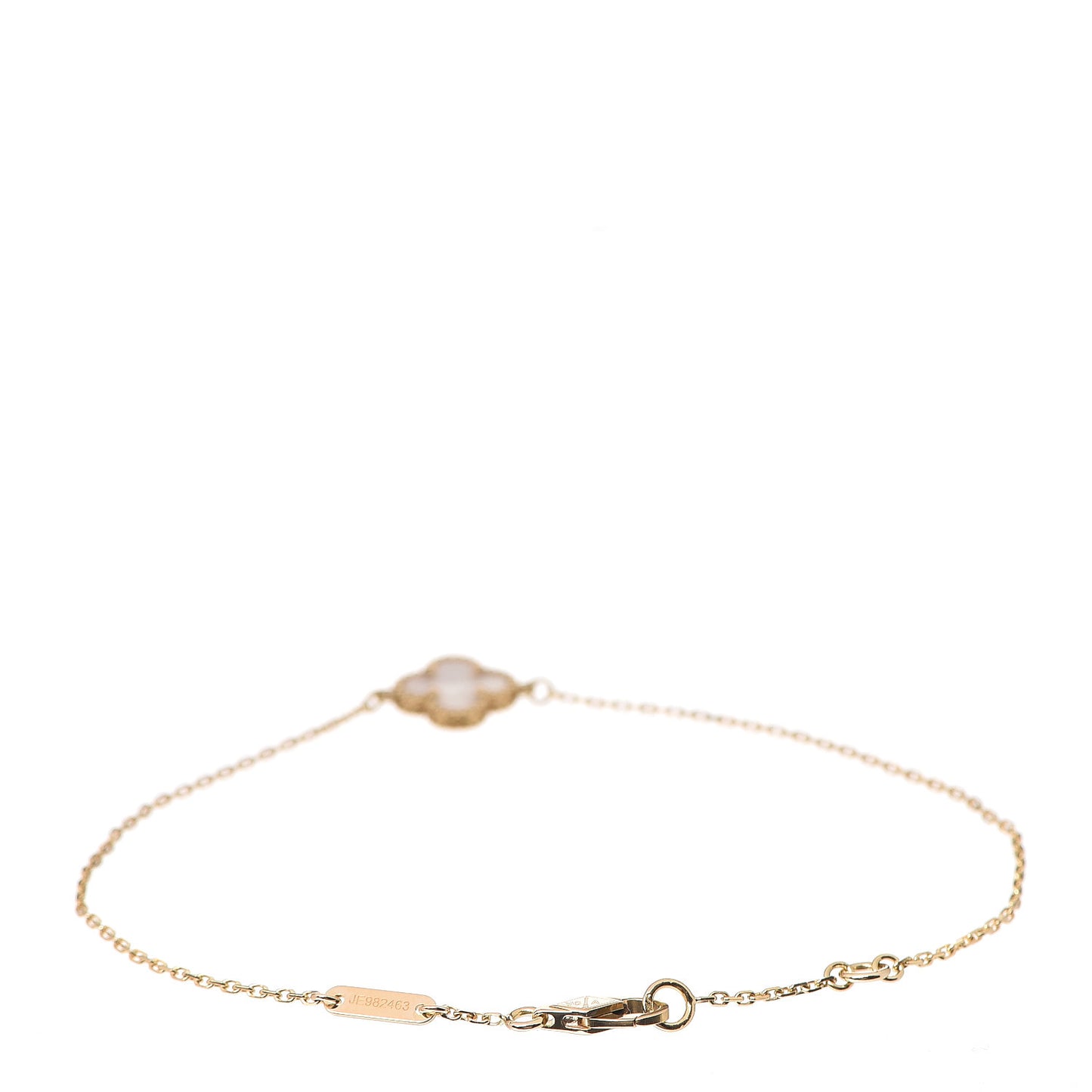 18K Yellow Gold Mother of Pearl Sweet Alhambra Bracelet