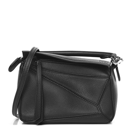 Loewe Calfskin Mini Puzzle Bag Black 1 of 10