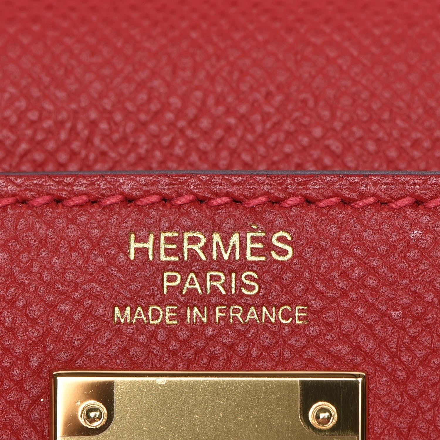 Hermes Epsom Kelly Sellier 32 Rouge Casaque 18 of 32