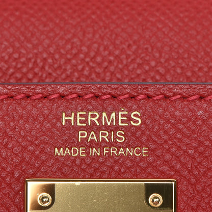 Hermes Epsom Kelly Sellier 32 Rouge Casaque 18 of 32