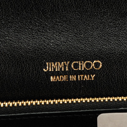 Jimmy Choo Glitter Lame Milla Wallet on Chain Black 5 of 6