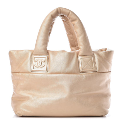 Chanel Metallic Lambskin Small Coco Cocoon Reversible Tote Light Gold 1 of 17