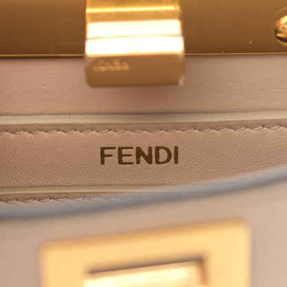 Fendi Shiny Nappa Petite Peekaboo I SEE U Satchel Nuvola 7 of 10