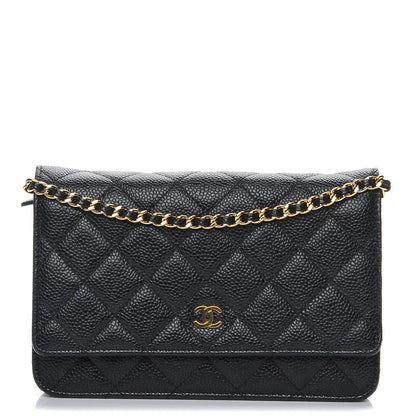 Chanel Caviar Quilted Wallet On Chain WOC Black 1 of 11