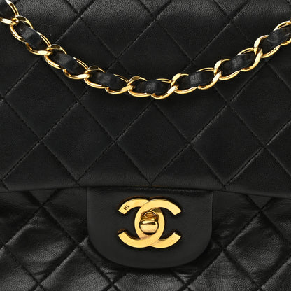 Chanel Lambskin Quilted Medium Double Flap Black 8 of 14
