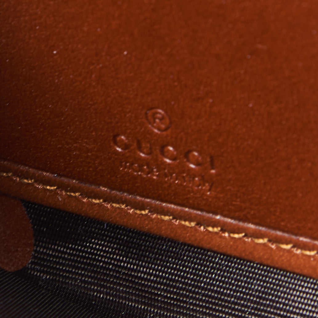 GG Supreme Monogram Cuoio Toscano Zip Around Wallet Beige Ebony Cuir