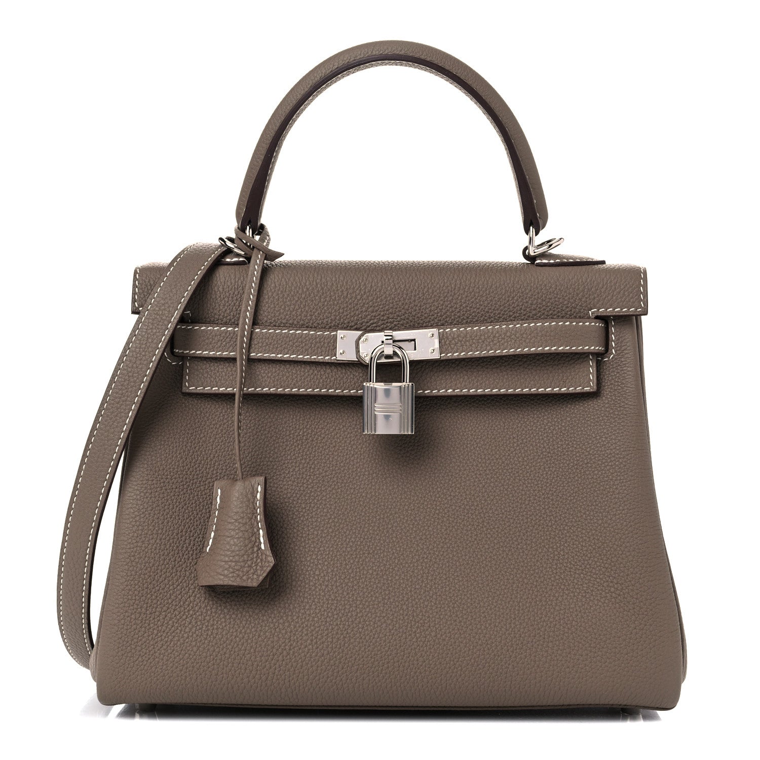Hermes Togo Kelly Retourne 25 Etoupe 1 of 36