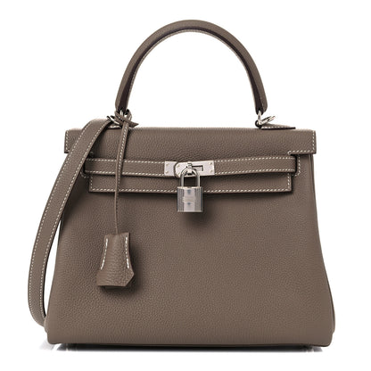 Hermes Togo Kelly Retourne 25 Etoupe 1 of 36