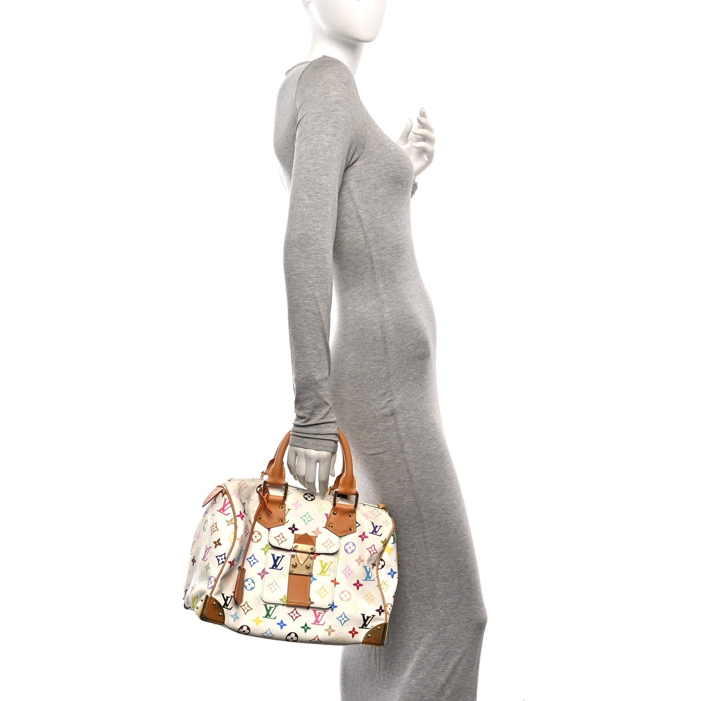 Monogram Multicolor Speedy 30 White