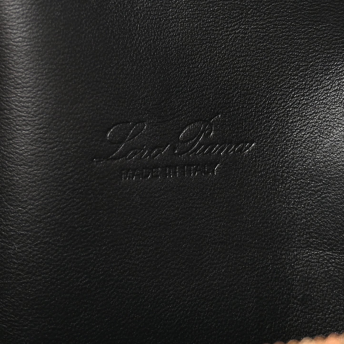 Grained Calfskin L19 Extra Pocket Pouch Black