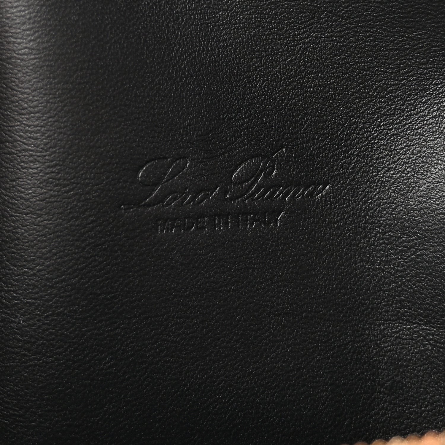 Loro Piana Grained Calfskin L19 Extra Pocket Pouch Black 6 of 9