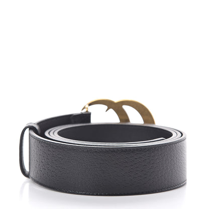 Gucci Textured Calfskin Double G 40mm Belt 115 46 Black 3 of 7