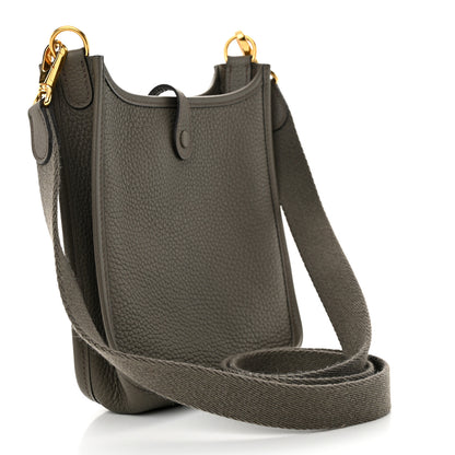 Hermes Taurillon Clemence Evelyne TPM Etain 3 of 10