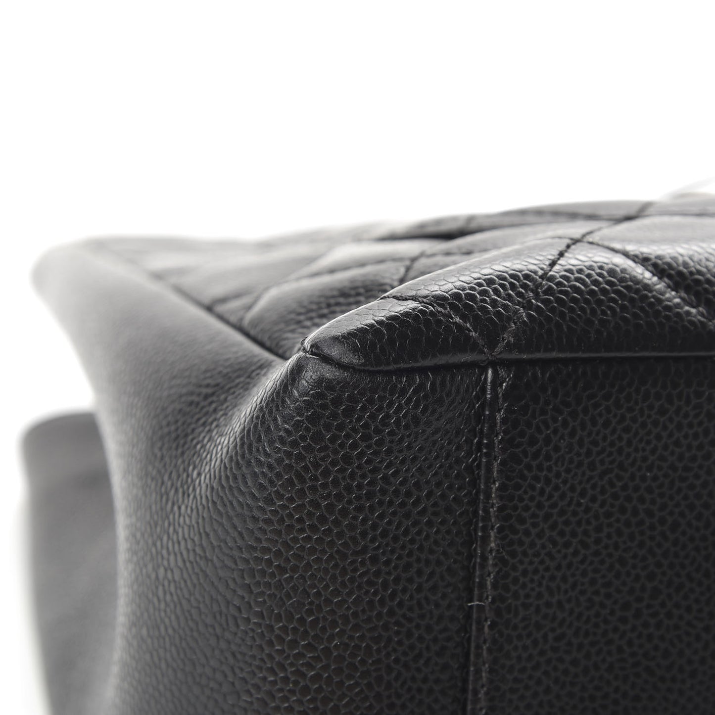 Caviar Quilted Grand Shopping Tote GST Black