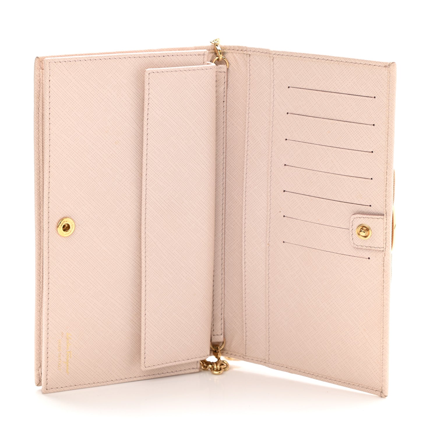 Calfskin Miss Vara Wallet On Chain Pink