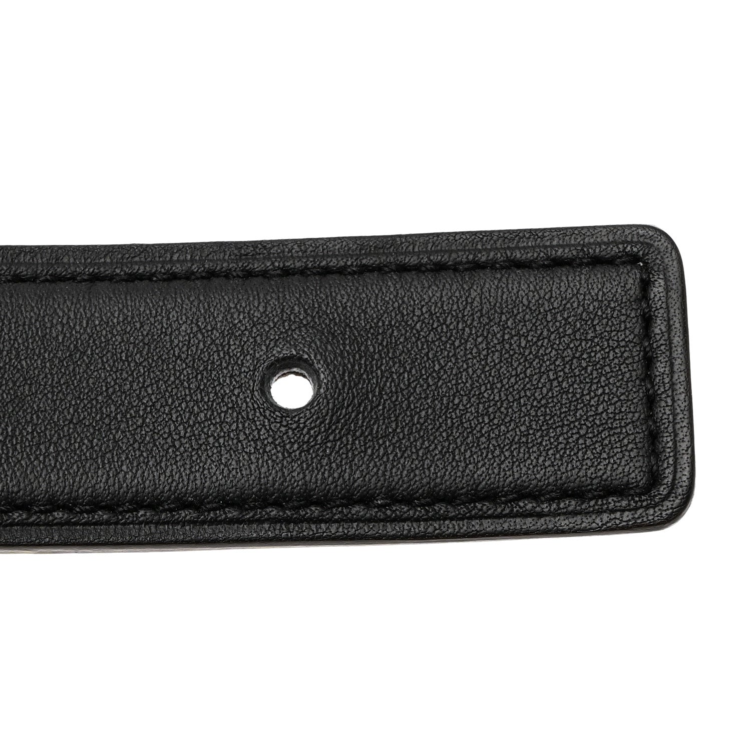 Hermes Swift Epsom 24mm Belt Strap 85 34 Black Etoupe 7 of 8