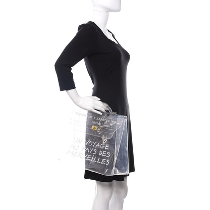Hermes Vinyl Souvenir De L'Exposition Kelly Transparent 2 of 10