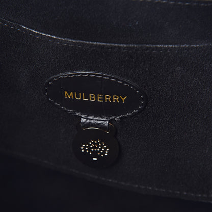 Mulberry Calfskin Crocodile Embossed Bayswater Black 6 of 15