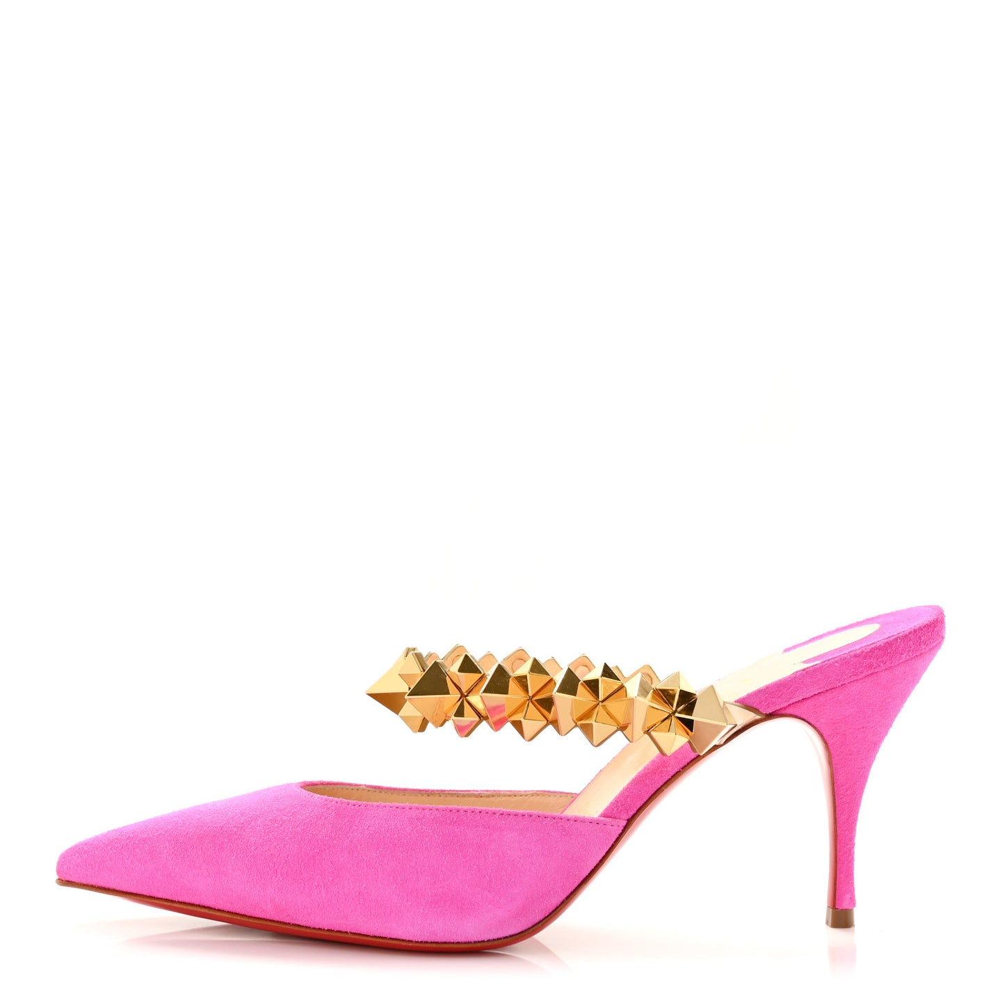Veau Velours Specchio Planet Choc 80 Mule  36.5 Diva Pink
