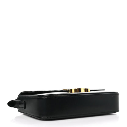Celine Shiny Calfskin Triomphe Shoulder Bag Black 4 of 9
