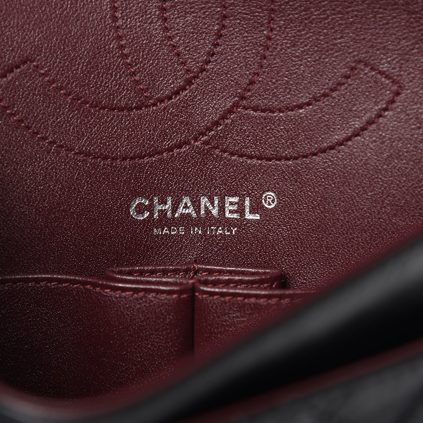 Aged Calfskin Quilted 2.55 Reissue 225 Flap Black