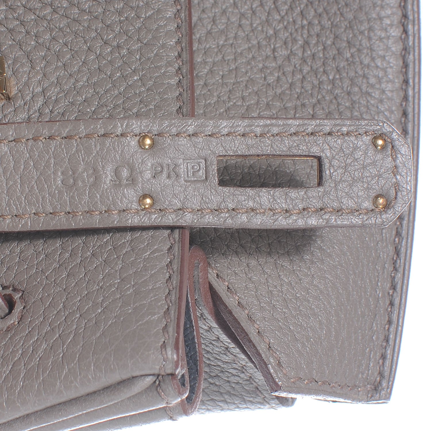Hermes Taurillon Clemence and Lizard Club Birkin 35 Etain 7 of 11