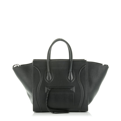 Celine Supple Calfskin Medium Phantom Luggage Black 1 of 7
