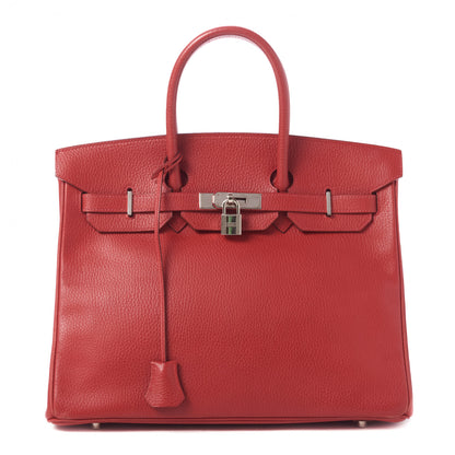Hermes Ardennes Birkin 35 Rouge Vif 1 of 29