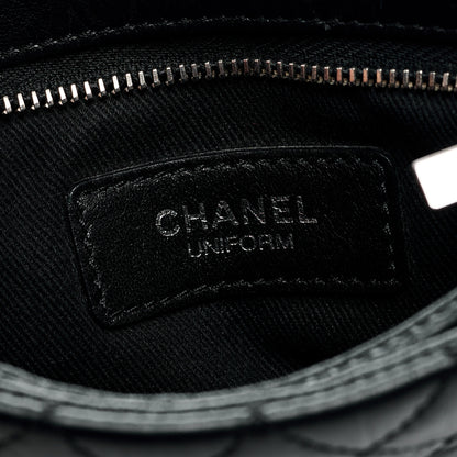 Chanel Aged Calfskin Quilted Crossbody Bag Black 8 of 9