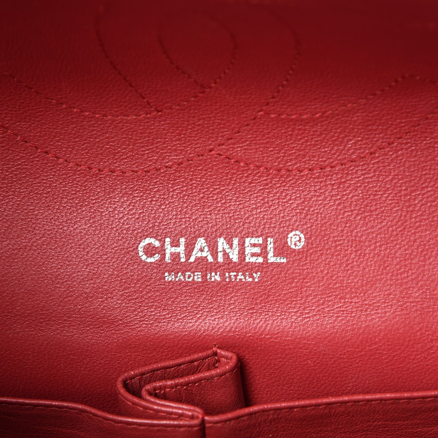 Chanel Caviar Quilted Jumbo Double Flap Red 7 of 14