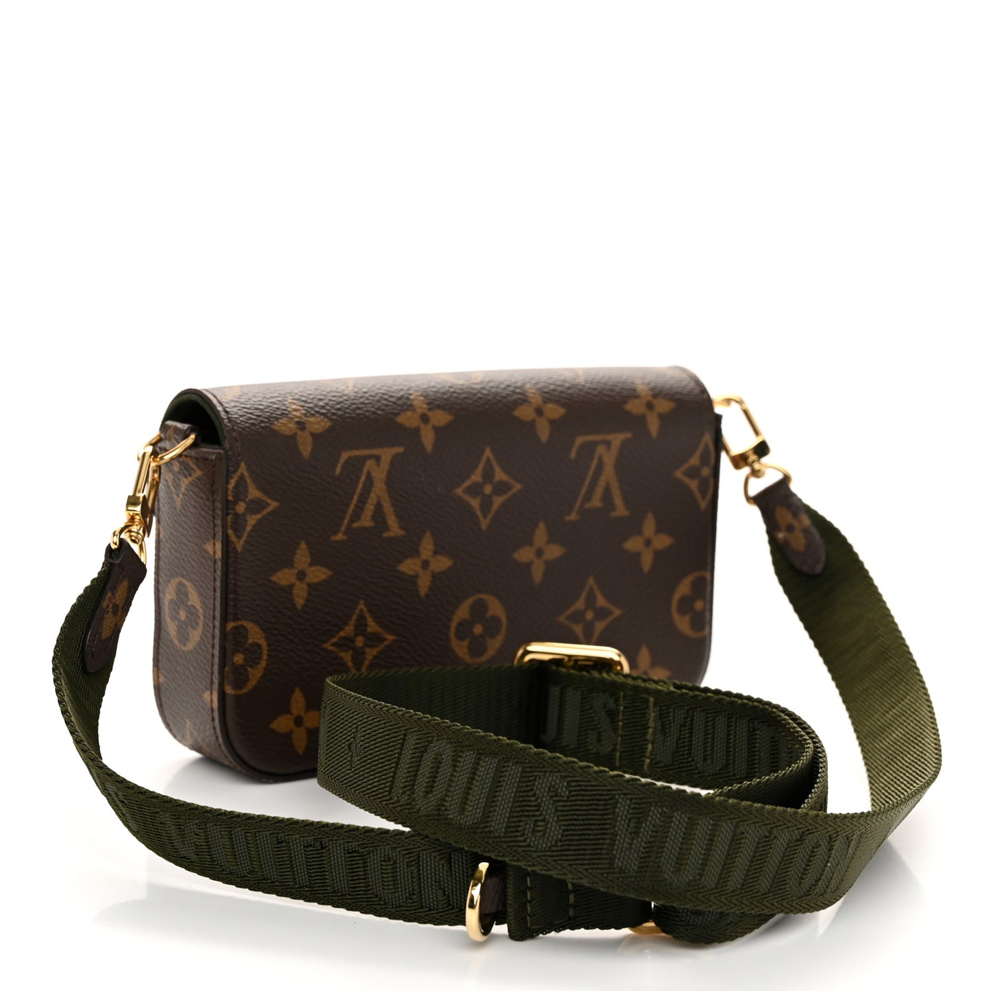 Monogram Felicie Strap & Go Kaki