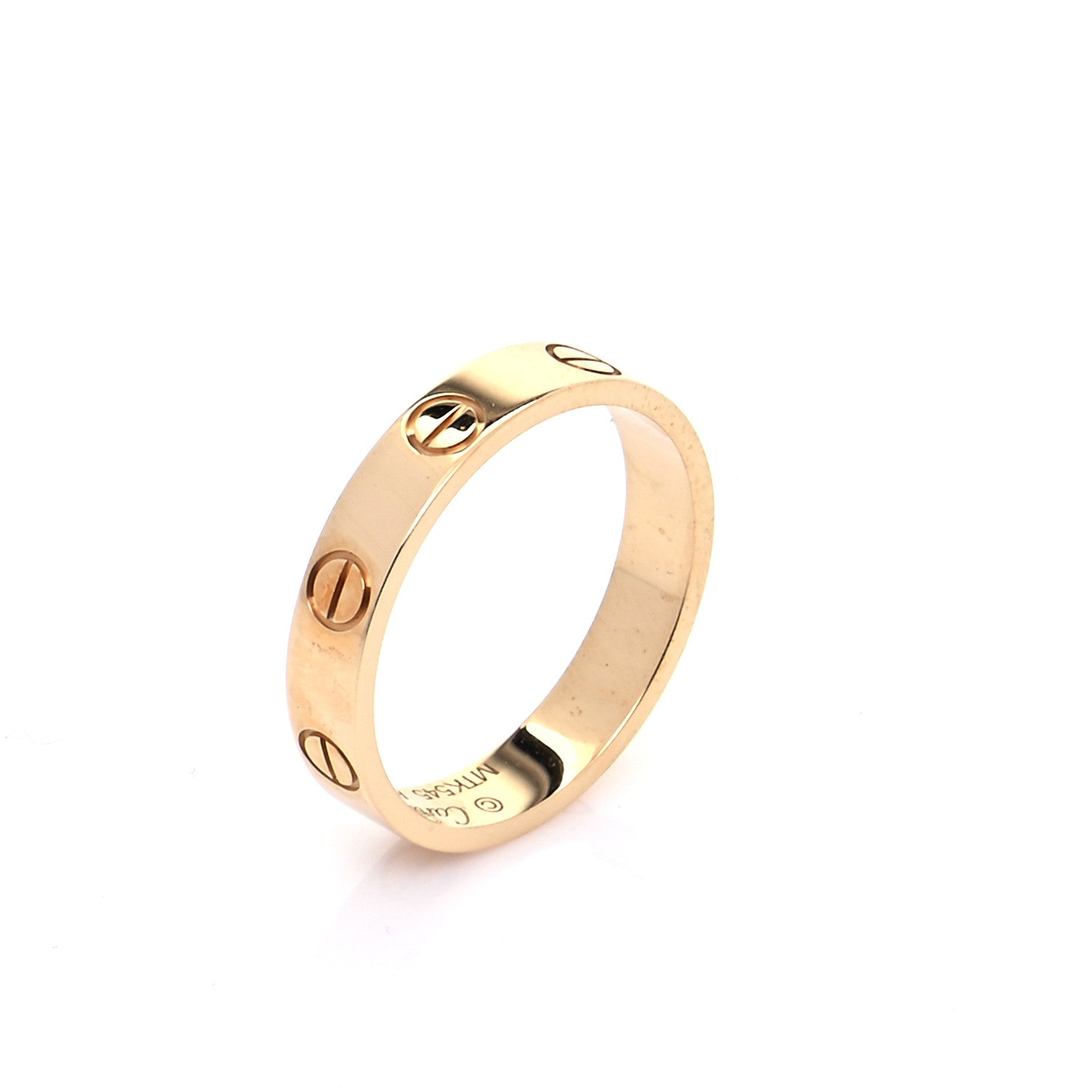 Cartier 18K Yellow Gold 3.5mm LOVE Wedding Band Ring 50 5.5 4 of 7