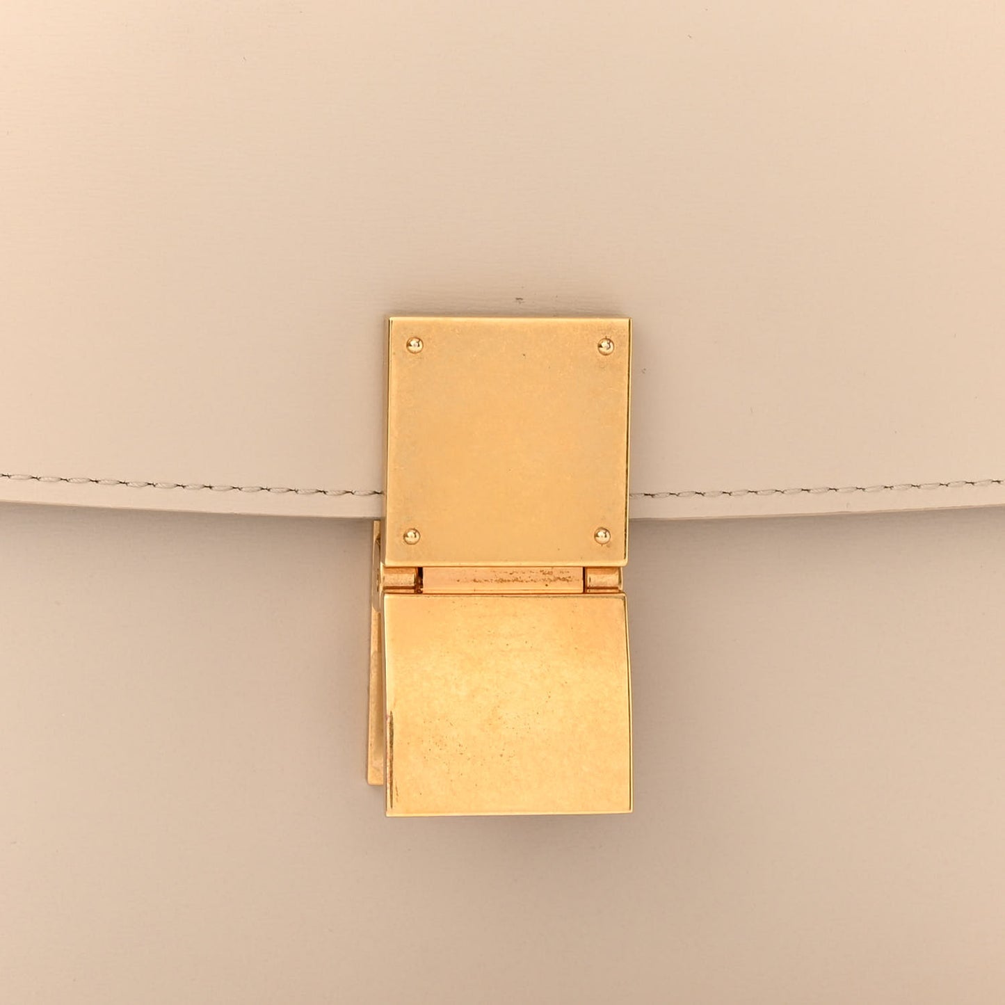 Box Calfskin Medium Classic Box Bag Linen