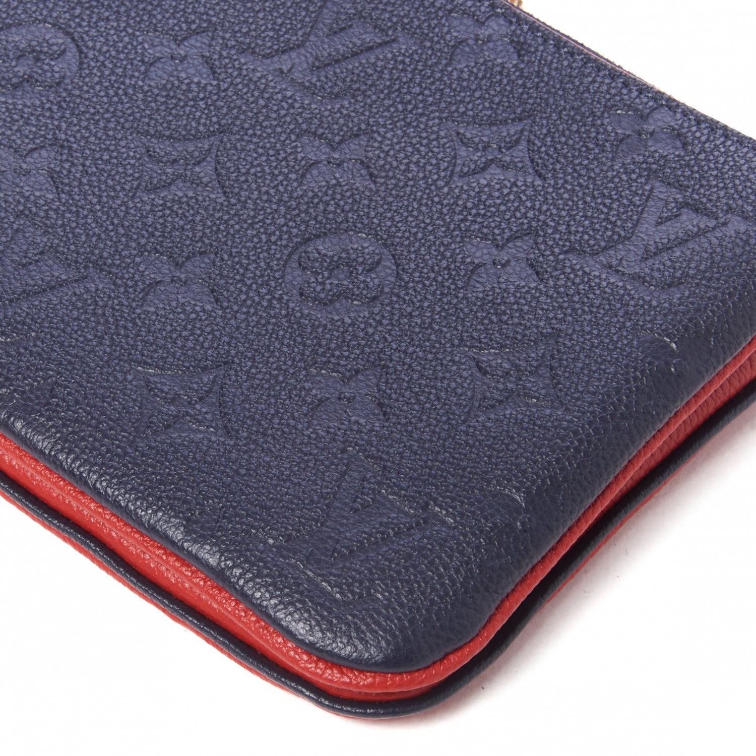 Louis Vuitton Empreinte Double Zip Pochette Marine Rouge 5 of 10