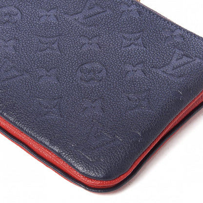 Louis Vuitton Empreinte Double Zip Pochette Marine Rouge 5 of 10