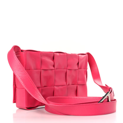 Bottega Veneta Paper Calfskin Maxi Intreccio Cassette Crossbody Bag Lollipop 3 of 9
