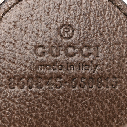 Gucci Monogram Web Small Giglio Tote Bag Beige Dark Brown 7 of 13