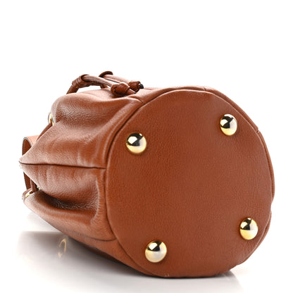 Saint Laurent Calfskin Bucket Bag Tan 4 of 8