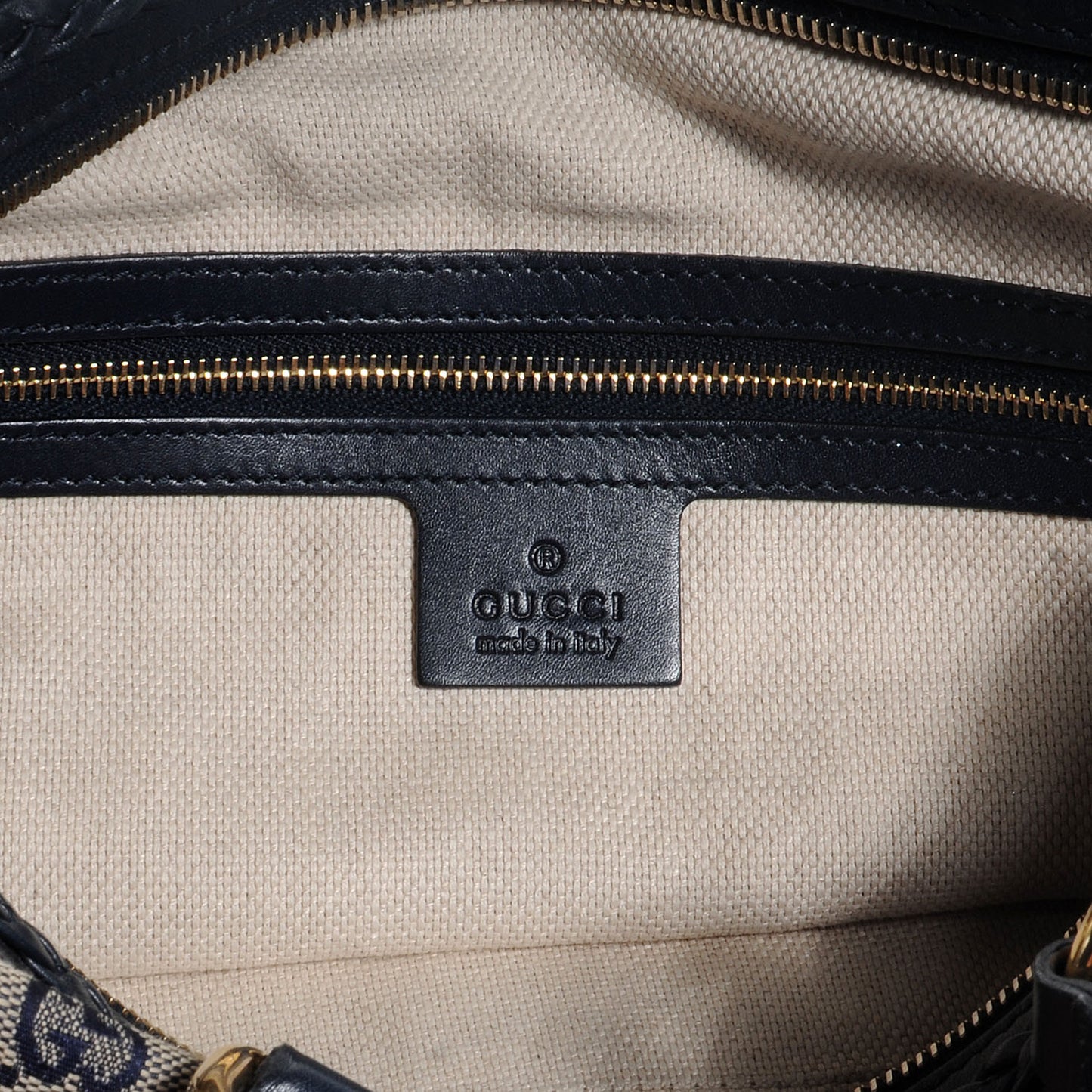 Monogram Brick Lane Small Boston Navy