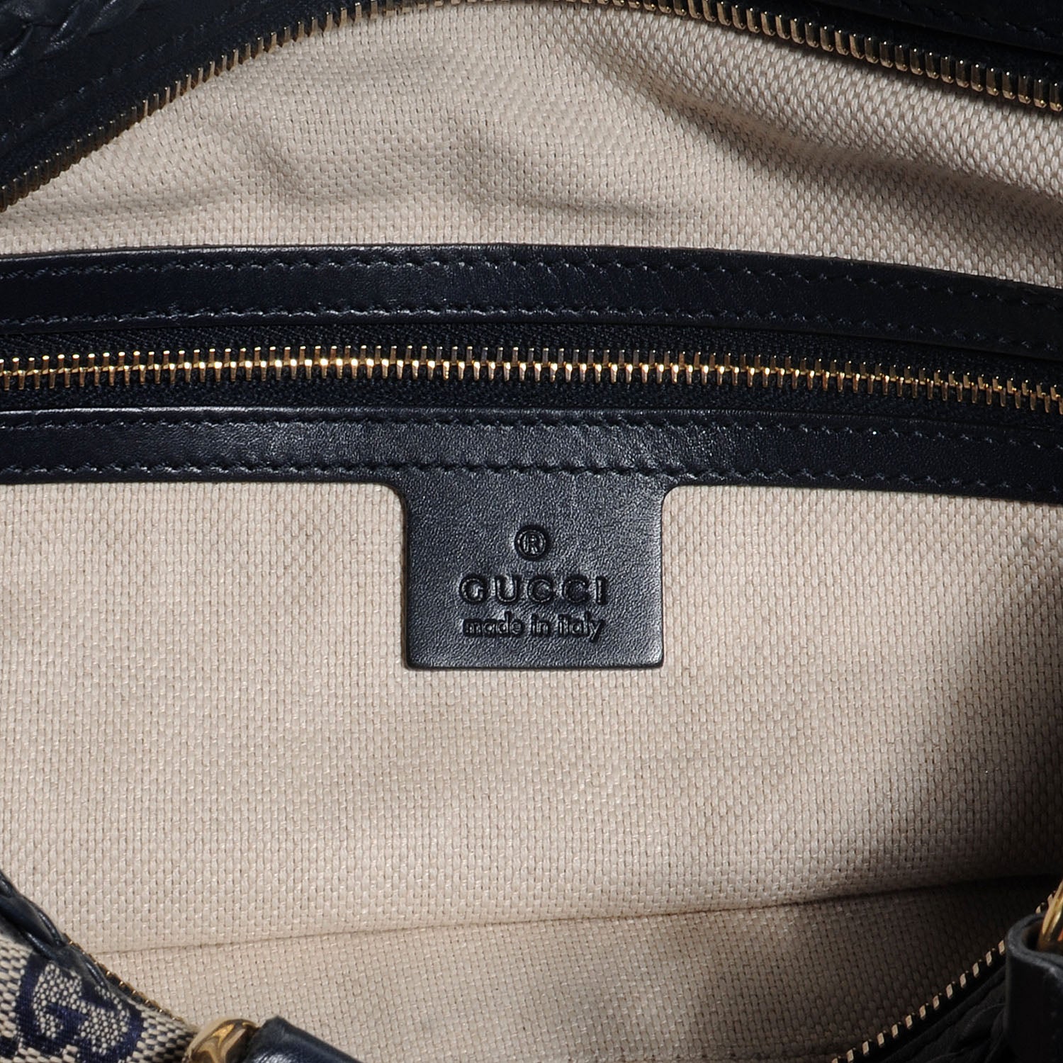 Gucci Monogram Brick Lane Small Boston Navy 7 of 8