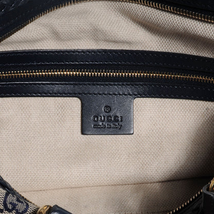 Gucci Monogram Brick Lane Small Boston Navy 7 of 8